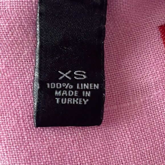 Jachs Company Pink Linen Heavenly Button Front Shirt XS - Picture 4 of 6